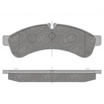 Jeu de 4 plaquettes de frein arrière SCT GERMANY SP 463 PR