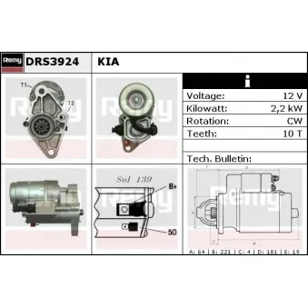 Démarreur REMY DRS3924