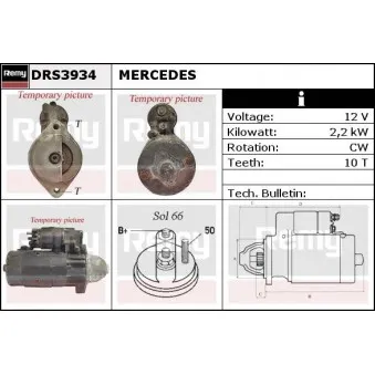 Démarreur REMY DRS3934