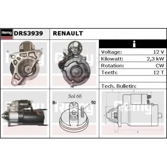 Démarreur REMY DRS3939