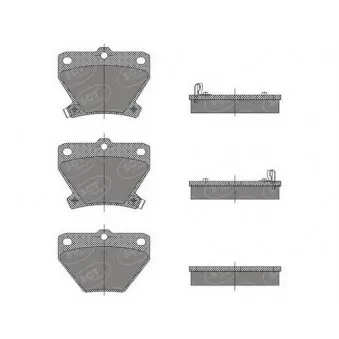 Jeu de 4 plaquettes de frein arrière SCT GERMANY SP 470 PR
