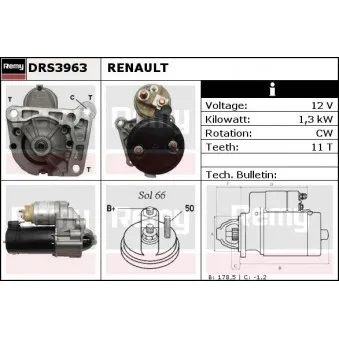 Démarreur REMY DRS3963