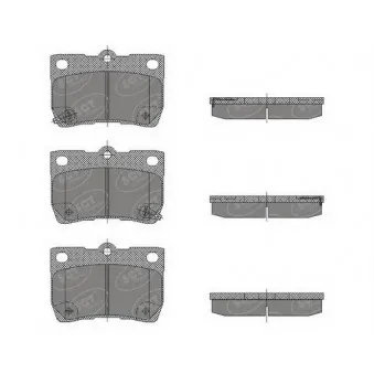Jeu de 4 plaquettes de frein arrière SCT GERMANY SP 479 PR