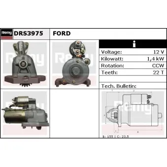 Démarreur REMY DRS3975
