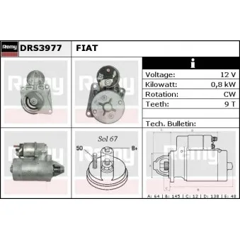 Démarreur REMY DRS3977