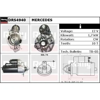Démarreur REMY DRS4940