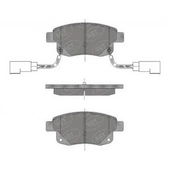 Jeu de 4 plaquettes de frein arrière SCT GERMANY SP 492 PR