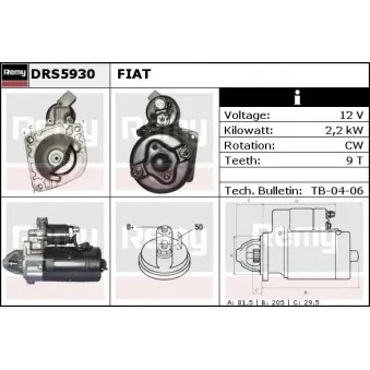 Démarreur REMY DRS5930