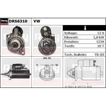 Démarreur REMY DRS6310