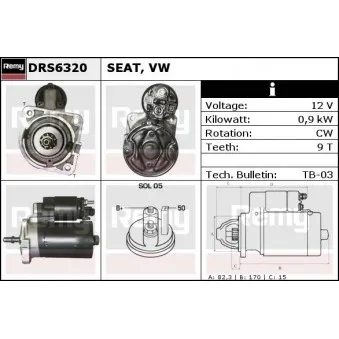 Démarreur REMY DRS6320