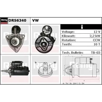 Démarreur REMY DRS6340