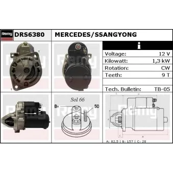 Démarreur REMY DRS6380