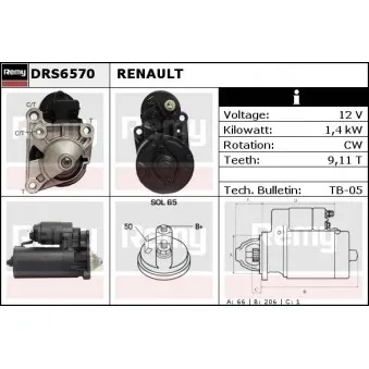 Démarreur REMY DRS6570
