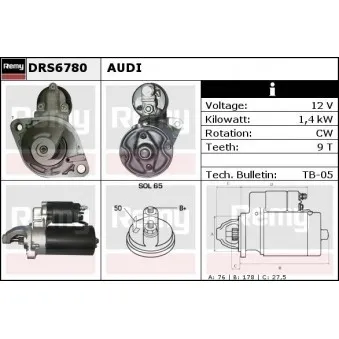 Démarreur REMY DRS6780