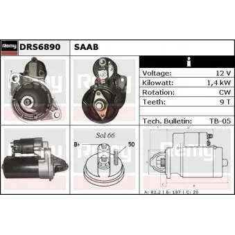 Démarreur REMY DRS6890