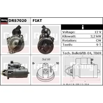 Démarreur REMY DRS7020