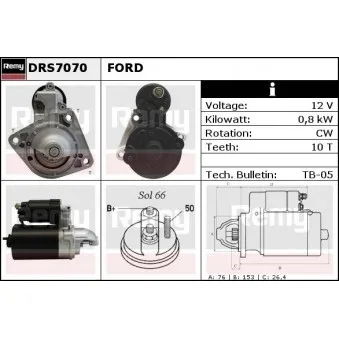 Démarreur REMY DRS7070