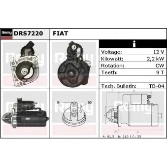 Démarreur REMY DRS7220