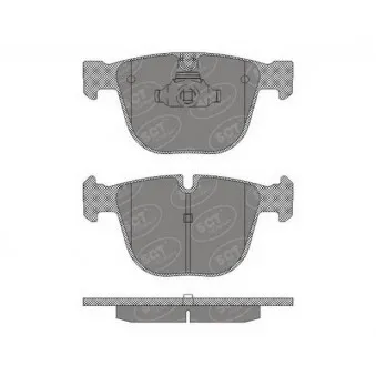 Jeu de 4 plaquettes de frein arrière SCT GERMANY SP 627 PR