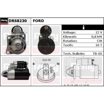 Démarreur REMY DRS8230