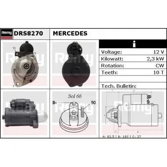 Démarreur REMY DRS8270