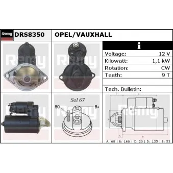 Démarreur REMY DRS8350