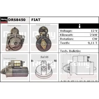 Démarreur REMY DRS8450