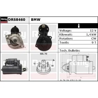 Démarreur REMY DRS8460