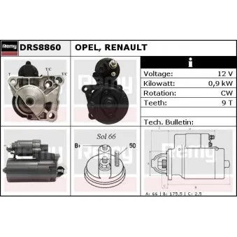 Démarreur REMY DRS8860