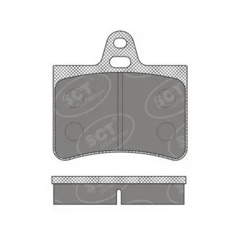 Jeu de 4 plaquettes de frein arrière SCT GERMANY SP 635 PR