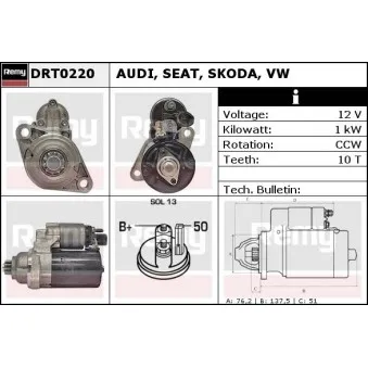 Démarreur REMY DRT0220