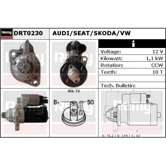 Démarreur REMY DRT0230