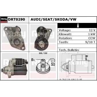 Démarreur REMY DRT0290