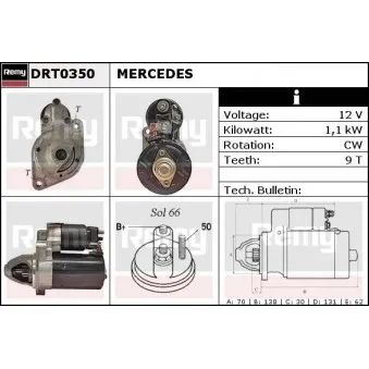 Démarreur REMY DRT0350