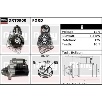 Démarreur REMY DRT0900