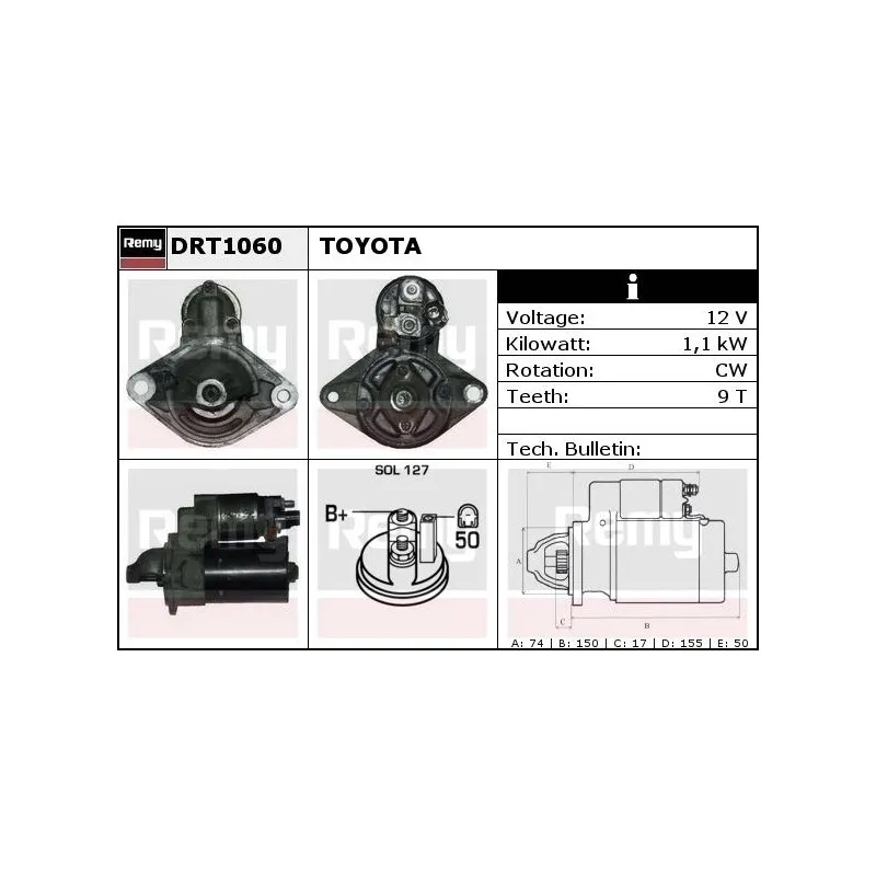 Démarreur REMY DRT1060