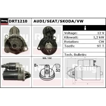 Démarreur REMY DRT1210