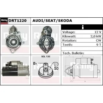 Démarreur REMY DRT1220