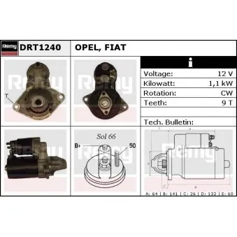 Démarreur REMY DRT1240