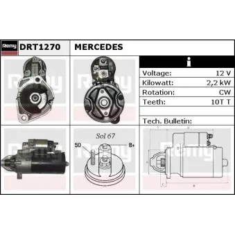 Démarreur REMY DRT1270