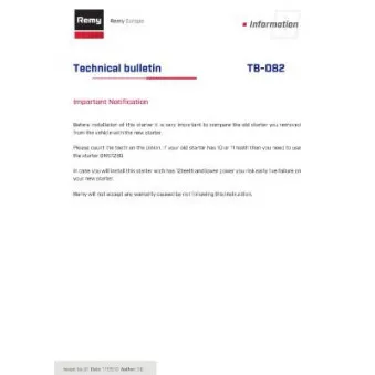 Démarreur REMY DRT1360