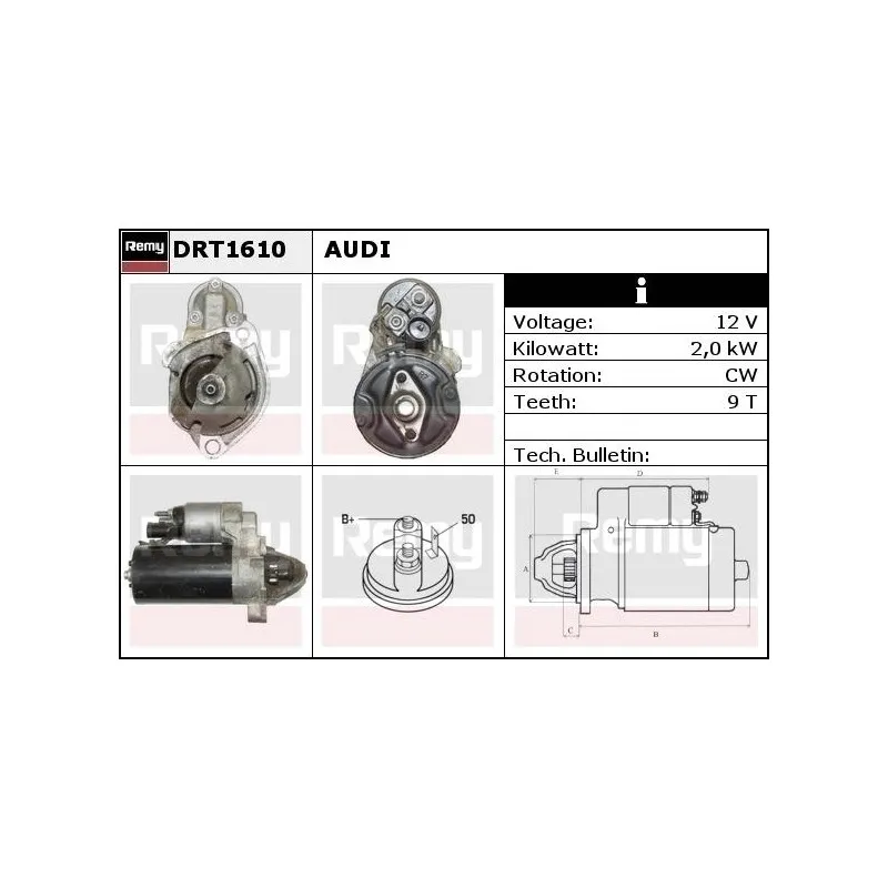 Démarreur REMY DRT1610