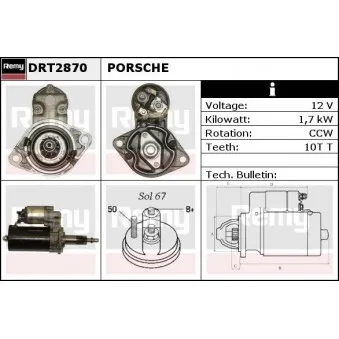 Démarreur REMY DRT2870
