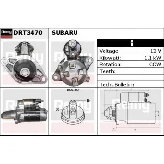 Démarreur REMY DRT3470
