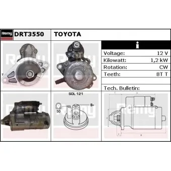 Démarreur REMY DRT3550