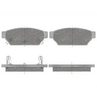 Jeu de 4 plaquettes de frein arrière SCT GERMANY SP 652 PR