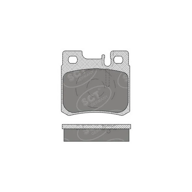 Jeu de 4 plaquettes de frein arrière SCT GERMANY SP 660 PR