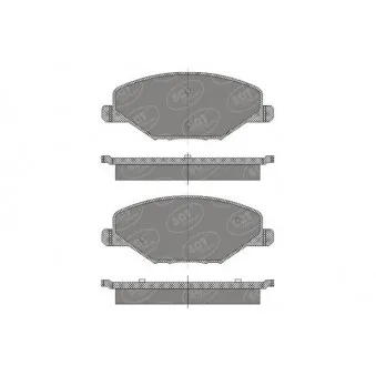 Jeu de 4 plaquettes de frein avant SCT GERMANY SP 668 PR