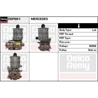 Pompe hydraulique, direction REMY
