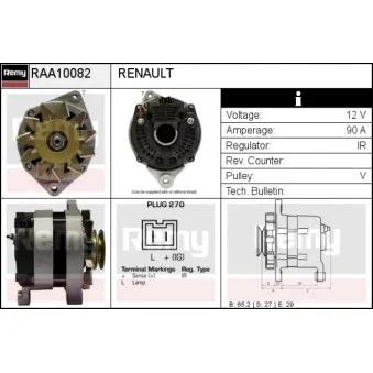 Alternateur REMY RAA10082